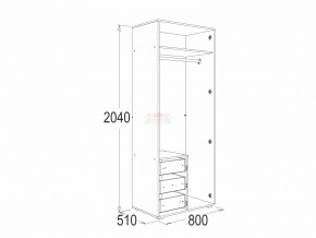 Шкаф 2-х дверный для одежды и белья Омега 16 в Сатке - satka.mebel74.com | фото 2