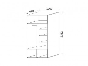 Шкаф 2-х дверный МДФ Некст в Сатке - satka.mebel74.com | фото 2