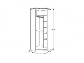 Шкаф 2-х дверный угловой Ольга 13 в Сатке - satka.mebel74.com | фото 3