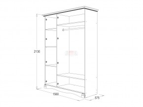 Шкаф 3-х дверный для одежды и белья Ольга 1н в Сатке - satka.mebel74.com | фото 2