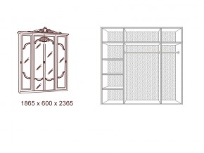 Шкаф 4-х дверный с зеркалами в Сатке - satka.mebel74.com | фото