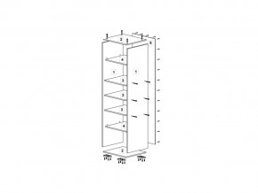 Шкаф 400 для белья (ДБ) ТМК Дуб млечный в Сатке - satka.mebel74.com | фото 2