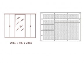 Шкаф 6-и дверный с зеркалами в Сатке - satka.mebel74.com | фото