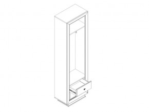 Шкаф B136-SZF1D2S Мальта сибирская лиственница в Сатке - satka.mebel74.com | фото 2