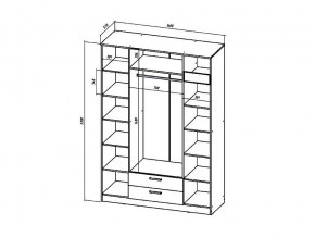 Шкаф четырехстворчатый Коста-Рика в Сатке - satka.mebel74.com | фото 3