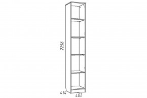 Шкаф для книг Акварель НМ 013.03-01 М Капучино в Сатке - satka.mebel74.com | фото 2