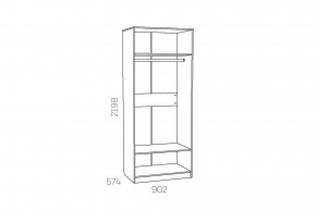 Шкаф для одежды Оливия НМ 040.60 Ф в Сатке - satka.mebel74.com | фото 3