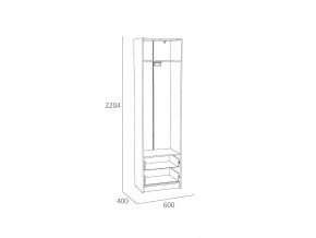 Шкаф для одежды Оттавия НМ 014.66 Белый Фасадный в Сатке - satka.mebel74.com | фото 2