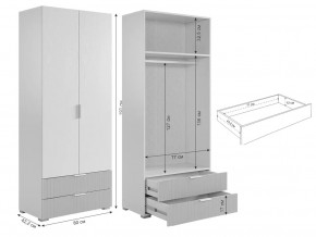 Шкаф двухдверный 108.01 Зефир белый в Сатке - satka.mebel74.com | фото 2