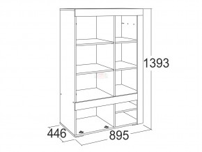 Шкаф комбинированный низкий Ольга 19 в Сатке - satka.mebel74.com | фото 2