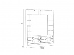 Шкаф комбинированный Оттавия НМ 014.65 Белый Фасадный в Сатке - satka.mebel74.com | фото 2