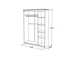 Шкаф купе 3-х дверный Ольга 13 в Сатке - satka.mebel74.com | фото 3