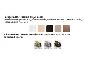 Шкаф-купе Акцент-Сим Д 2100-600 Дуб молочный в Сатке - satka.mebel74.com | фото 4