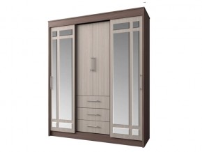 Шкаф-купе Фортуна ясень темный/ясень светлый в Сатке - satka.mebel74.com | фото