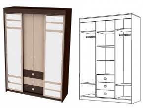 Шкаф купе Комби Юнона в Сатке - satka.mebel74.com | фото 1