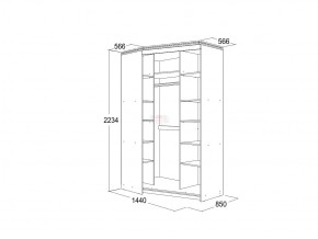 Шкаф купе угловой правый Ольга 13 в Сатке - satka.mebel74.com | фото 3