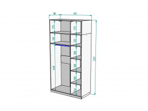 Шкаф Malta light H289 с антресолью HA3 Белый в Сатке - satka.mebel74.com | фото 2