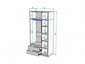 Шкаф Malta light H298 с антресолью HA3 Белый в Сатке - satka.mebel74.com | фото 2