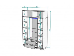 Шкаф Malta light H302 с антресолью HA4 Белый в Сатке - satka.mebel74.com | фото 2