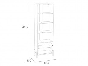 Шкаф Нуар НМ 011.78 в Сатке - satka.mebel74.com | фото 2