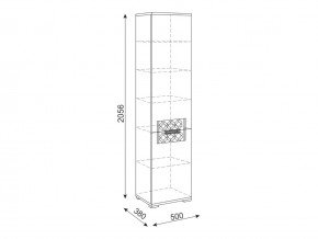 Шкаф пенал М12 Тиффани в Сатке - satka.mebel74.com | фото 2