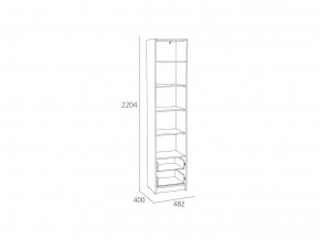 Шкаф-пенал Оттавия НМ 014.06 Белый Фасадный в Сатке - satka.mebel74.com | фото 2