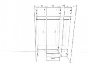 Шкаф распашной 1500А Антрацит в Сатке - satka.mebel74.com | фото 2