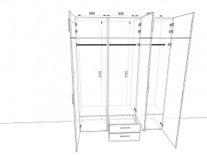 Шкаф распашной 1800А Антрацит в Сатке - satka.mebel74.com | фото 2