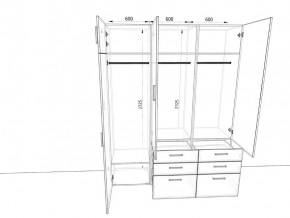 Шкаф распашной 1800К Антрацит в Сатке - satka.mebel74.com | фото 2