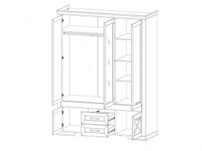 Шкаф SZF5D2S Марсель ясень снежный в Сатке - satka.mebel74.com | фото 2