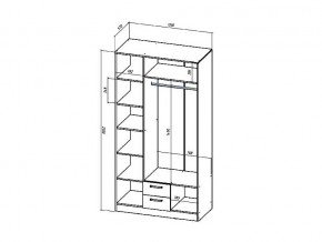 Шкаф трехстворчатый Коста-Рика в Сатке - satka.mebel74.com | фото 2