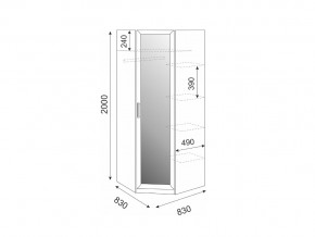 Шкаф угловой Волкер модуль 1 в Сатке - satka.mebel74.com | фото 2