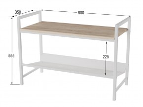 Скамья для прихожей Хигс дуб санремо/белый в Сатке - satka.mebel74.com | фото 2