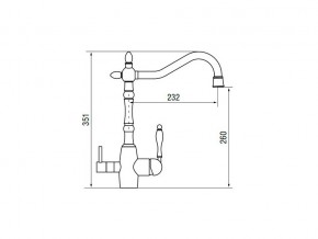 Смеситель Classic LM2193 Bronze в Сатке - satka.mebel74.com | фото 2