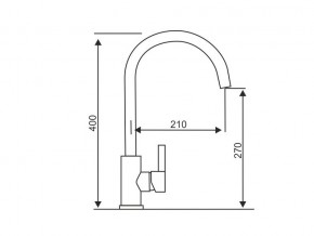 Смеситель Logic LM2102 Stainless Steel в Сатке - satka.mebel74.com | фото 2