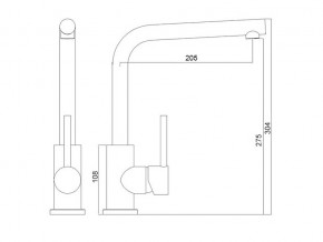 Смеситель Logic LM2103 хром в Сатке - satka.mebel74.com | фото 2