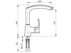 Смеситель MS-002 в Сатке - satka.mebel74.com | фото 2