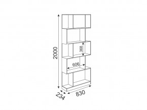 Стеллаж Волкер модуль 5 в Сатке - satka.mebel74.com | фото 3