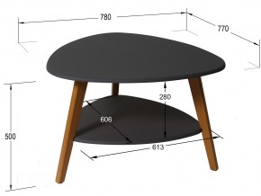 Стол журнальный Бруклин Графит в Сатке - satka.mebel74.com | фото 2