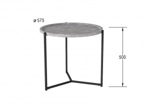 Стол журнальный Бруно серый мрамор в Сатке - satka.mebel74.com | фото 2