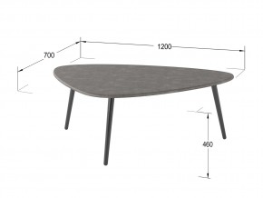 Стол журнальный Эланд серый бетон в Сатке - satka.mebel74.com | фото 2