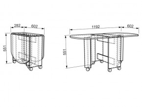 Стол журнальный Мебельсон венге в Сатке - satka.mebel74.com | фото 2