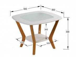 Стол журнальный Мельбурн Белый в Сатке - satka.mebel74.com | фото 2