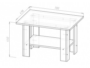 Стол журнальный С-1 дуб грей в Сатке - satka.mebel74.com | фото 3