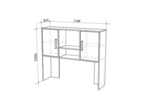 Стол компьютерный 1200 Лайт-2 в Сатке - satka.mebel74.com | фото 3