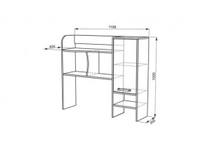 Стол компьютерный 1200 угловой Лайт-1 в Сатке - satka.mebel74.com | фото 3