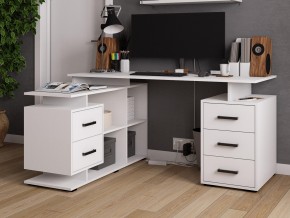 Стол компьютерный угловой СКМУ-3 белый в Сатке - satka.mebel74.com | фото