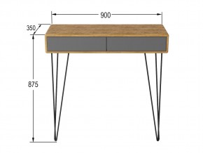 Стол-консоль Телфорд дуб американский/графит в Сатке - satka.mebel74.com | фото 2