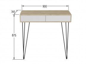 Стол-консоль Телфорд дуб сонома/белый в Сатке - satka.mebel74.com | фото 2