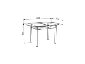 Стол обеденный Квартет дуб млечный в Сатке - satka.mebel74.com | фото 3